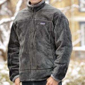 Men's L Patagonia R4 Fleece Full-Zip Jacket Gray